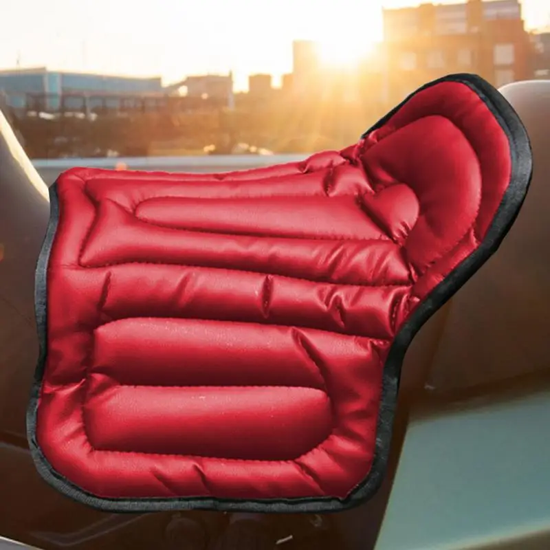 Horse Saddle Pad Western Saddle Pad PU Leather Shock Absorbent Equestrian Riding Equipment And Accessories Waterproof Motorcycle