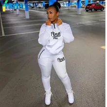 

YICIYA Women's Printed Casual Fleece Suit Tracksuit Women Two Piece Set Crop Top And Pants Jogging Femme 2022 Spring Suits Met