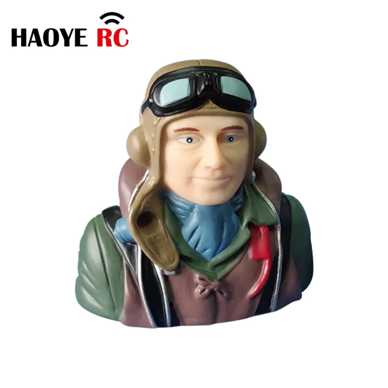 

Haoye 1 Pc 1/6 Scale Pilots Figures Toy Model WW2 Pilot For RC Plane Accessories Hobby Color Army Green