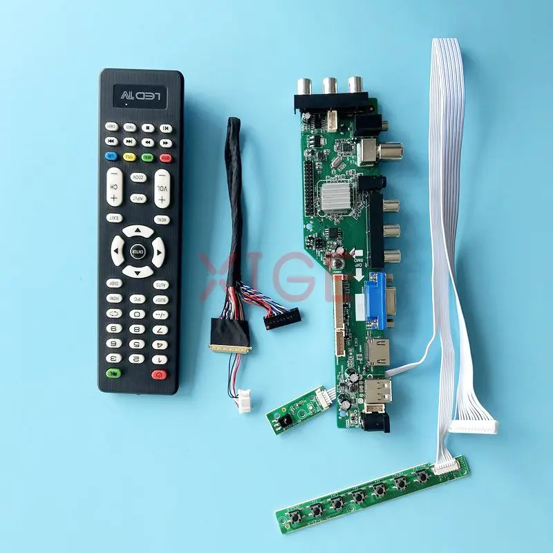 For LTN101NT05 LTN101NT06 Controller Board USB+DHMI+VGA+2AV Laptop Display DIY Kit 1024*600 10.1