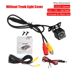 Enhanced 12V Car Rear View Camera with PDC Parktronic, Night Vision, and 170° Viewing Angle - 12 V (Others 12LED camera)