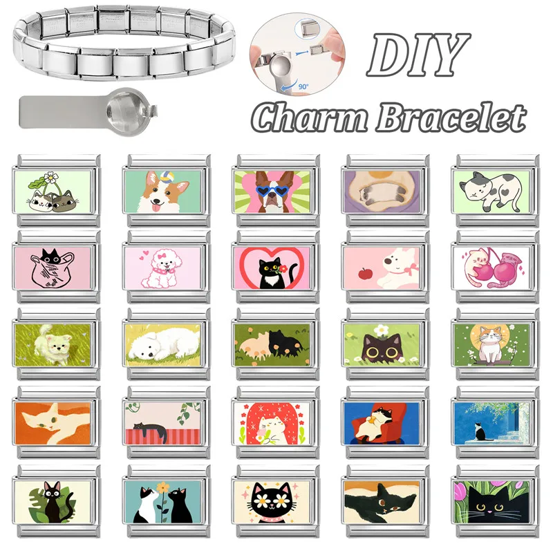Cherry Charms Stainless Steel Bracelet Females Fashion