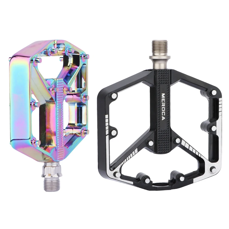 Ultralight sealed bearing pedal non-slip Al alloy multi-specification plating/black bicycle pedals for MTB BMX road bike about 410g