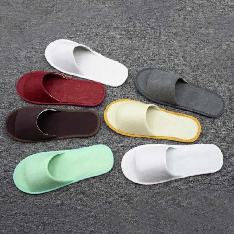 Slippers Unisex Non-Slip Thick Comfortable Slippers Home Travel Outdoor Portable Thin Bottom Half Pack