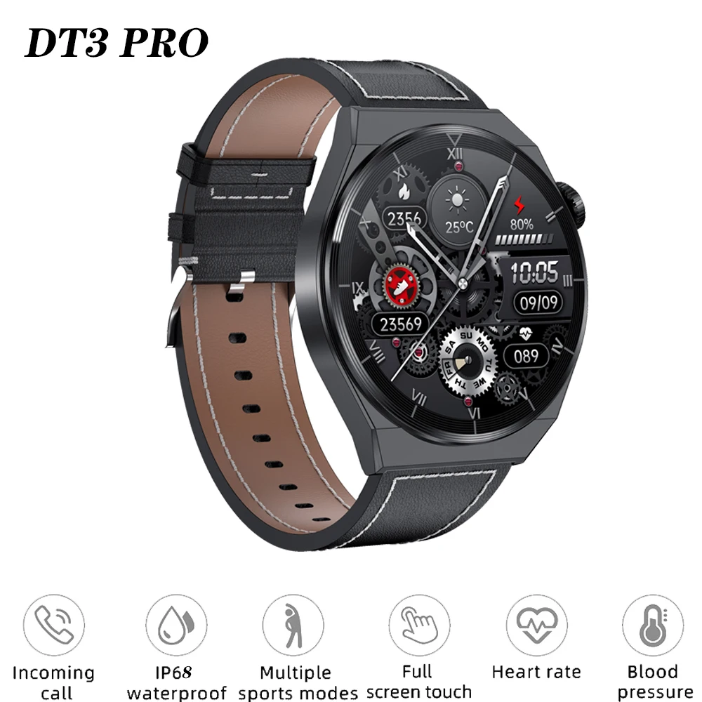

Wholesale GT3 Pro 1.39Inch 390*390 Smart Watch 8762DT Fashion Sport BT Heart Rate Blood Pressure IP68 Waterproof For Android iOS
