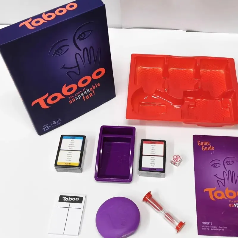 Caricabatteria Gioco Taboos Dadi Gioco Di Carte Clessidra Tempo Di Indovinare Gioco Party Divertente Gioco Di Carte Per Adulti Scacchi E Carte