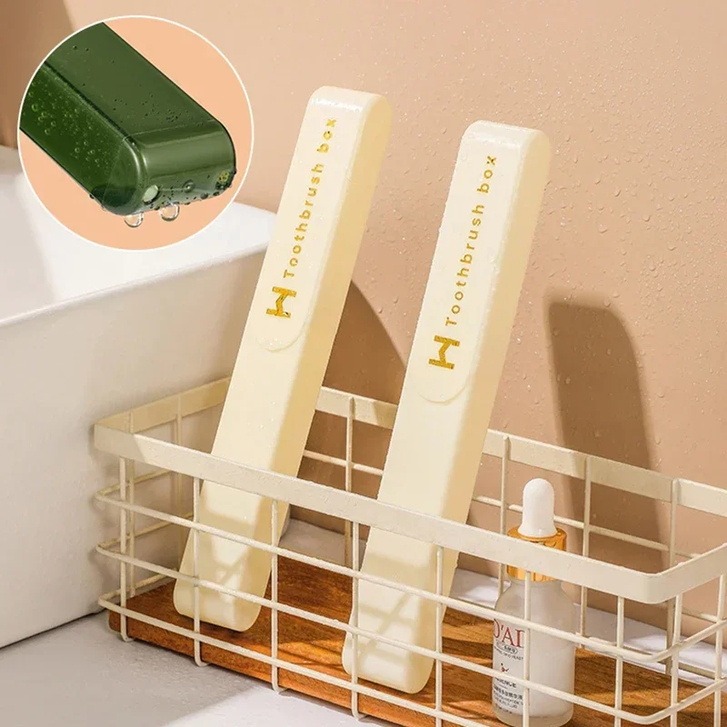 Toothbrush Case Travel Portable Toothbrush Box Storage Dust-proof Case Bathroom Accessories Protector Toothbrush Tube Cover Travel Storage