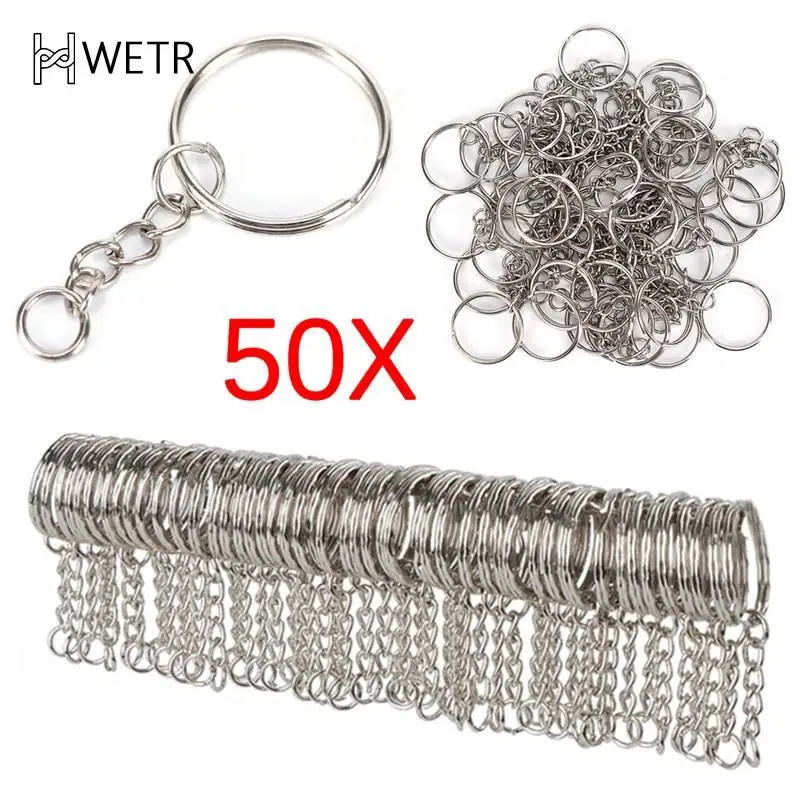 500pcs Metal Key Rings Split Rings Heavy Duty Keychain