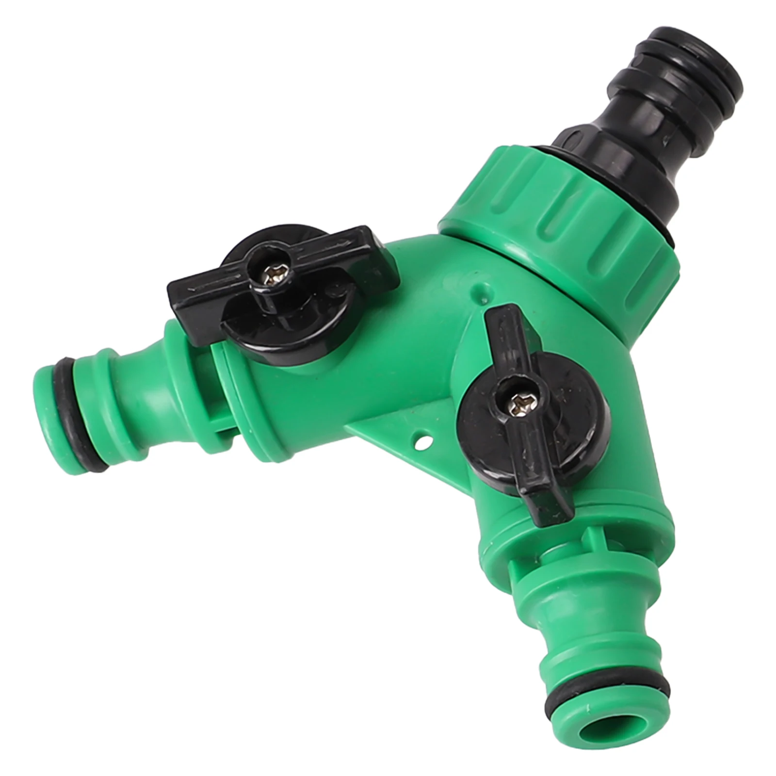 

2 Way Garden Irrigation System Y Shape Quick Connector Valve Hose Water Splitter Tubing Fittings Water Tap Adapter