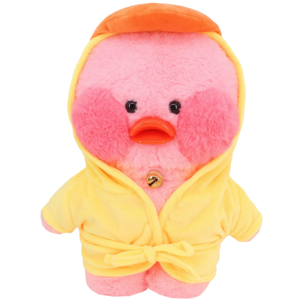 Kawaii Duck Doll Hoodie Sweater Yellow Collection Russian Girl Gift 30Cm Lalafanfan Plush Doll Clothes Children Gift Diy Toy doll clothes