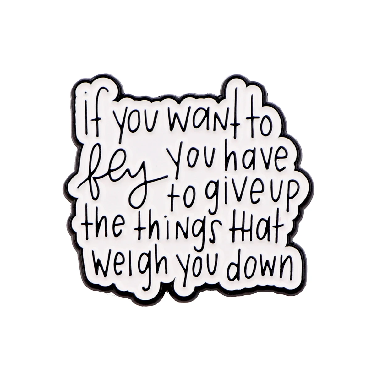 Quotations Series Enamel Pin Brooch for Backpacks and Accessories