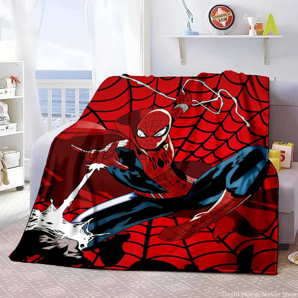 Marvel Spiderman thin blanket, Lightweight Flannel Throw for Sofa,Bed,Travel,Camping,Livingroom,Office,Couch,Chair, and Bed 3