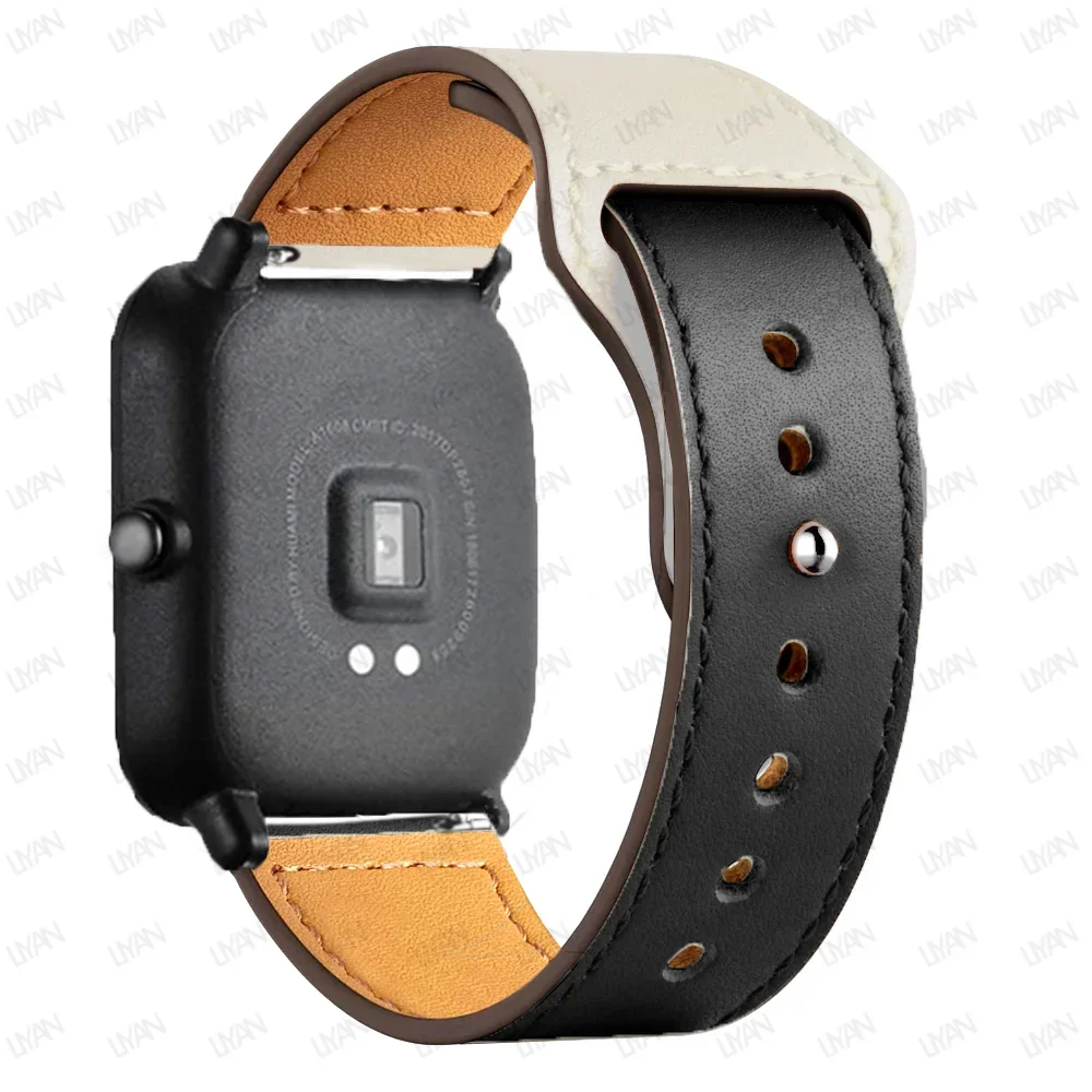 Premium Leather Watch Band - 20mm/22mm Strap