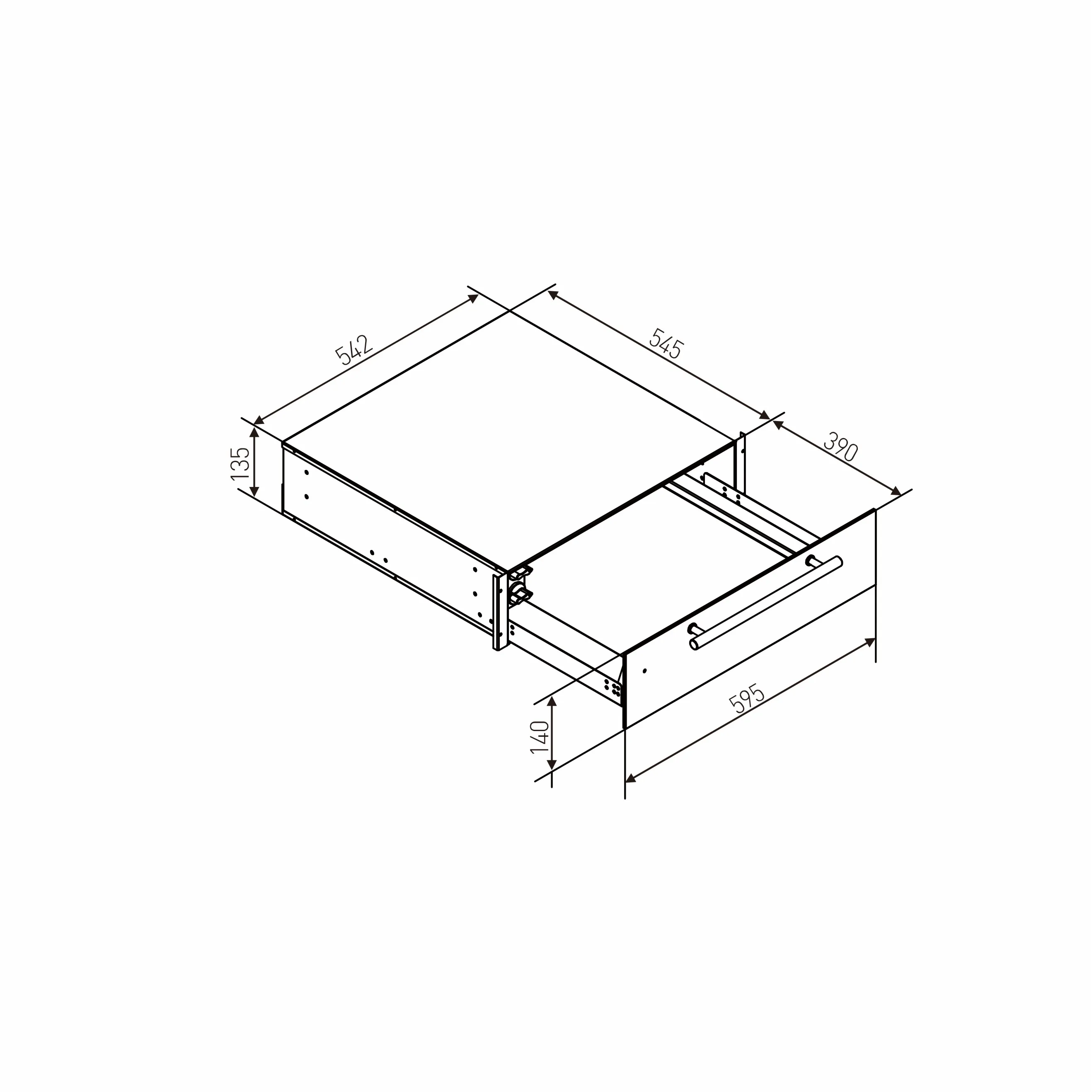 Hot Selling Household Built-in Tempered Glass Warming Drawer