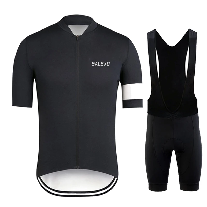 Short Sleeve Cycling Set for Men, MTB Jersey, Bicycle Clothing, Black Shirt, Summer Cycling Set,