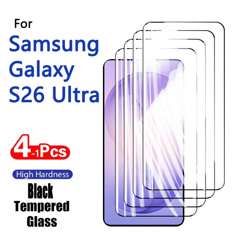 HD Screen Protector Tempered Glass - Anti-Scratch, Case-Friendly, Fingerprint Resistant (1-4 Pack)
