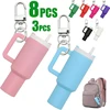 Colors Kawaii Mini Tumbler Keychain Cute Cup Shape Key Chain for School Bag Backpacks Lip Balm Holder Good Party Gift 2