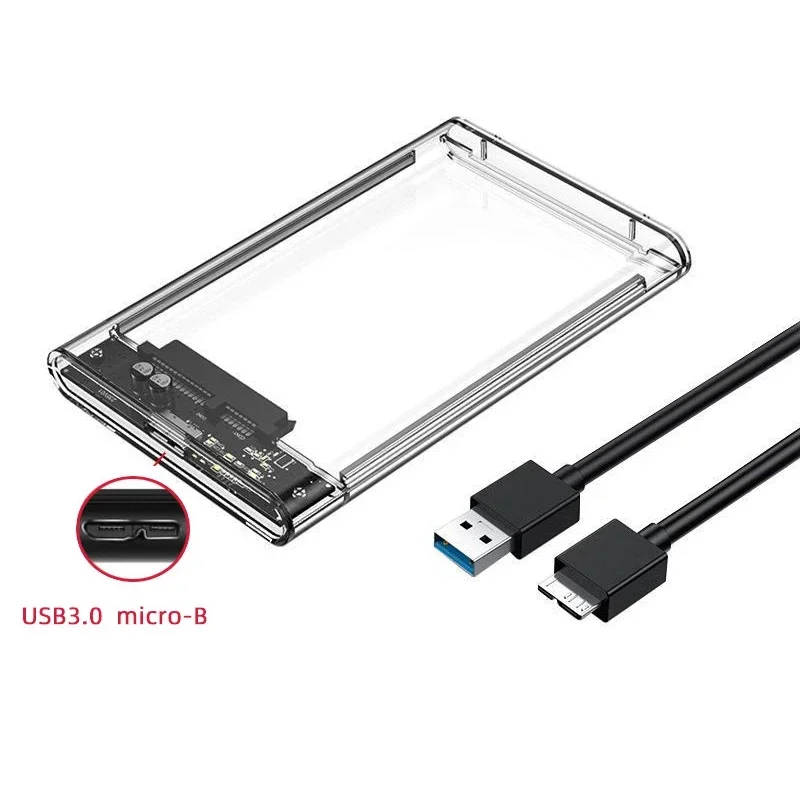 Transparent Tool-Free Ultra-Fast External Hard Drive Enclosure