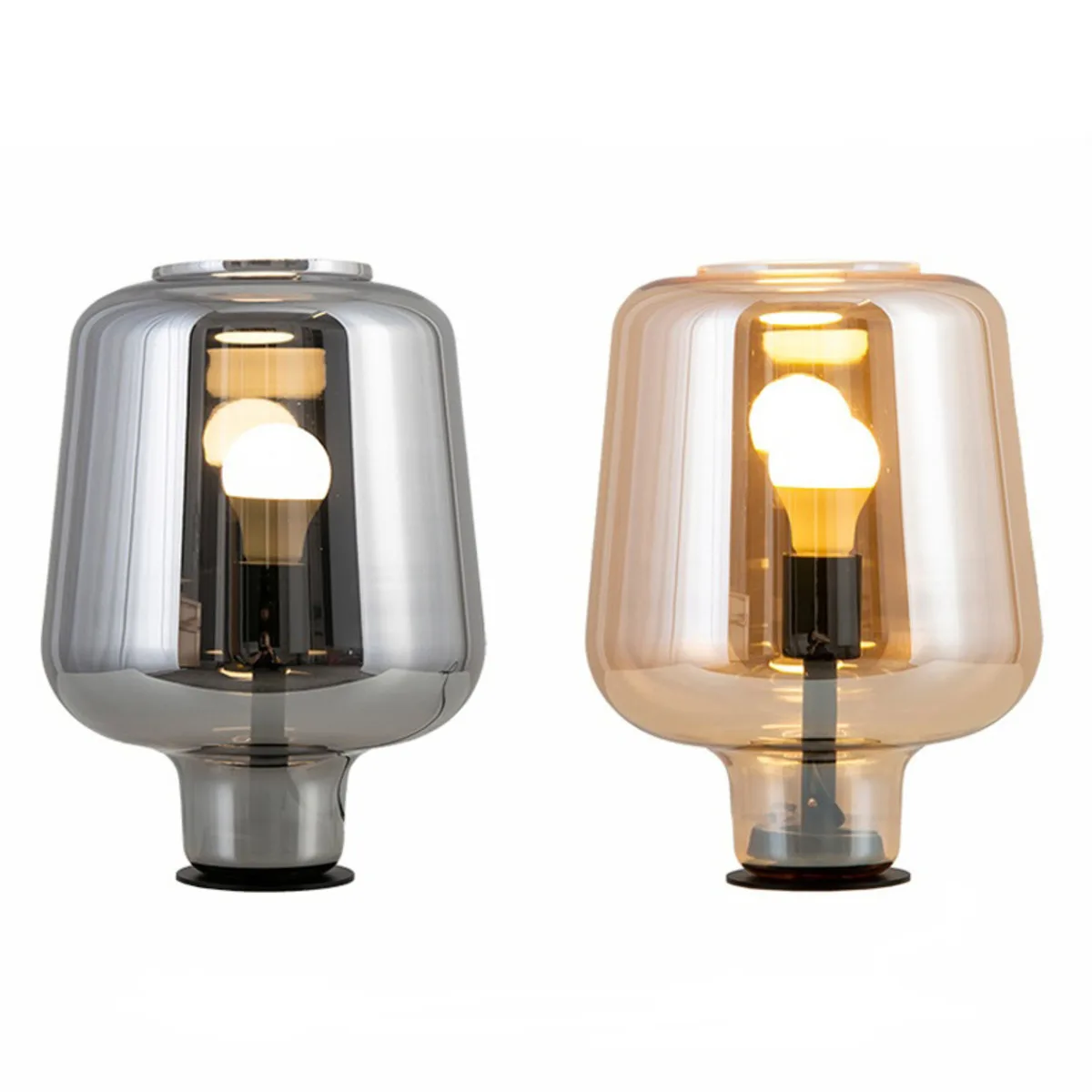 

Современные стеклянные светодиодные Напольные прикроватные светильники, модные дизайнерские стеклянные настольные светильники для гостиной, спальни, декоративные светильники