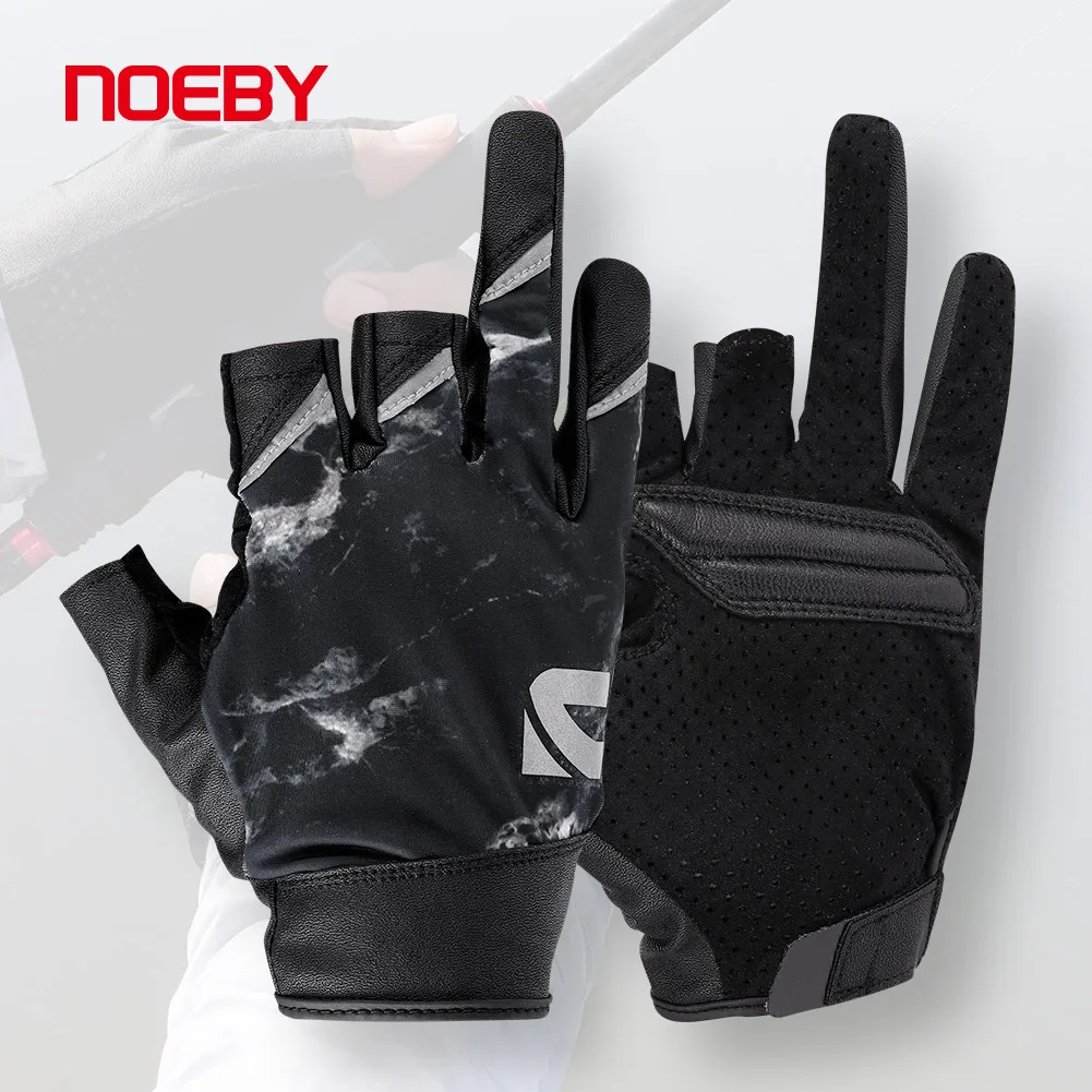

Noeby Half Finger Fishing Gloves UPF50+ Sun UV Protection Quick-drying Anti-slip Ultrathin Outdoor Kayaking Fishing Sports Glove