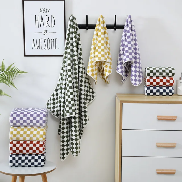 Fürdő Törülközőkészlet Korallsonyos Abszorbens Haj Arcfürdő Kézi Törölköző Készlet Fürdőszobai Törülközők Szett Strand Törülköző Felnőttek Számára - Image 3