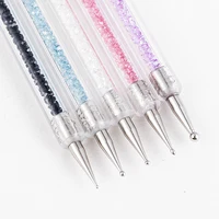 5 Pcs/Sets Nail Art Pen 2 In 1 Double Ends Dotting Drawing Painting UV Gel Liner Polish Brush Set Nail Art Dotting Tools 2