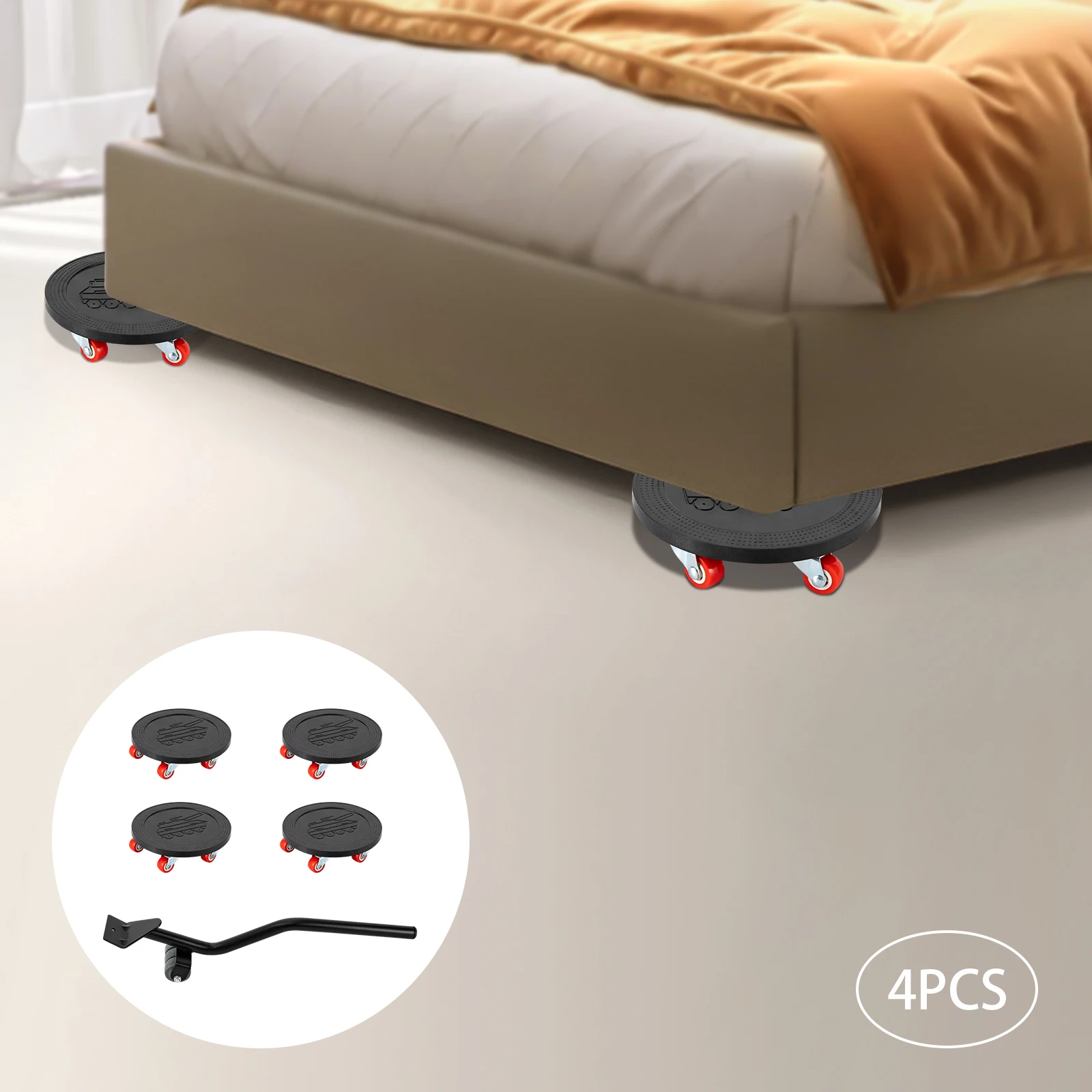 Meister Moebel Set Di Rulli Per Trasporto 5 Pezzi - 4 Rulli Per - Foto 5