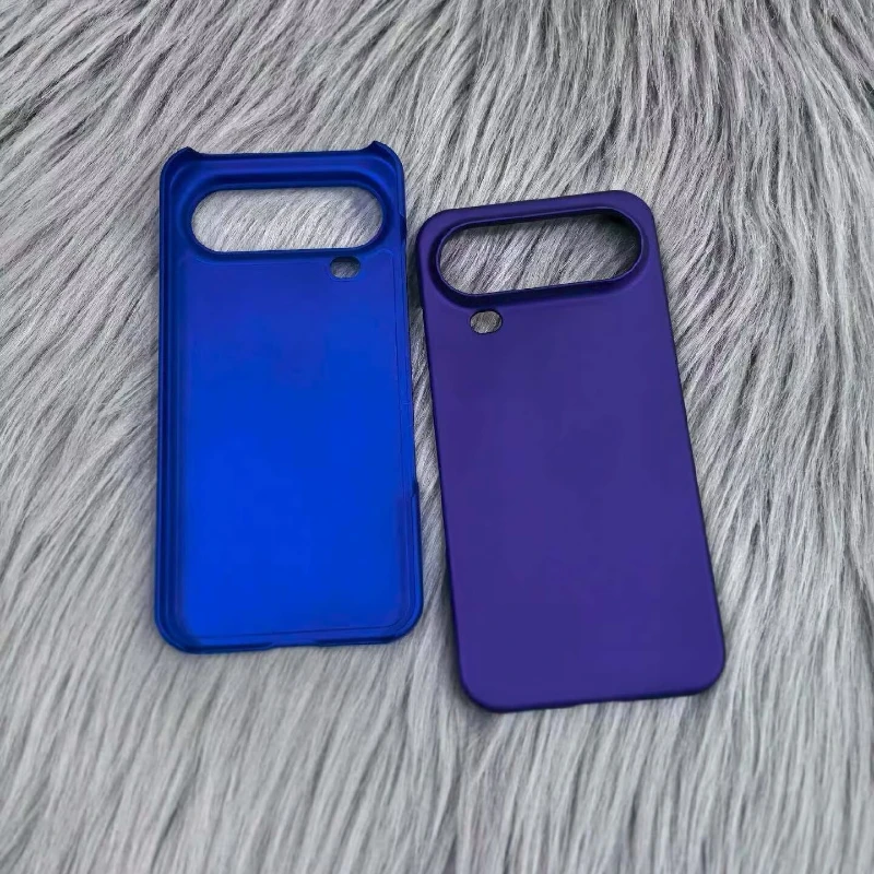 Slim Shockproof Matte Clear Phone Back Cover - Solid Color Bumper Shell