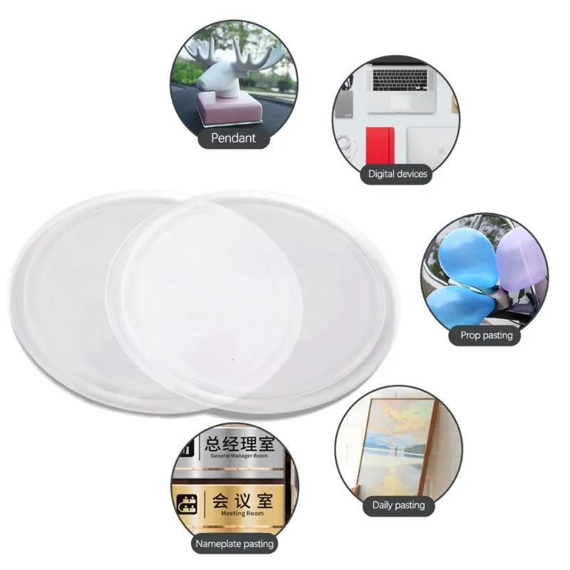 Car Dashboard Mat Anti-slip Mat Car Ornaments Center Console Dashboard Cell Phone Silicone Fixed Adhesive High Temperature Resistant