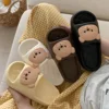 Cute Bear Design Thick Sole Women Slippers Slides Bathroom Beach Indoor Sandals Summer Couple Shoes 1