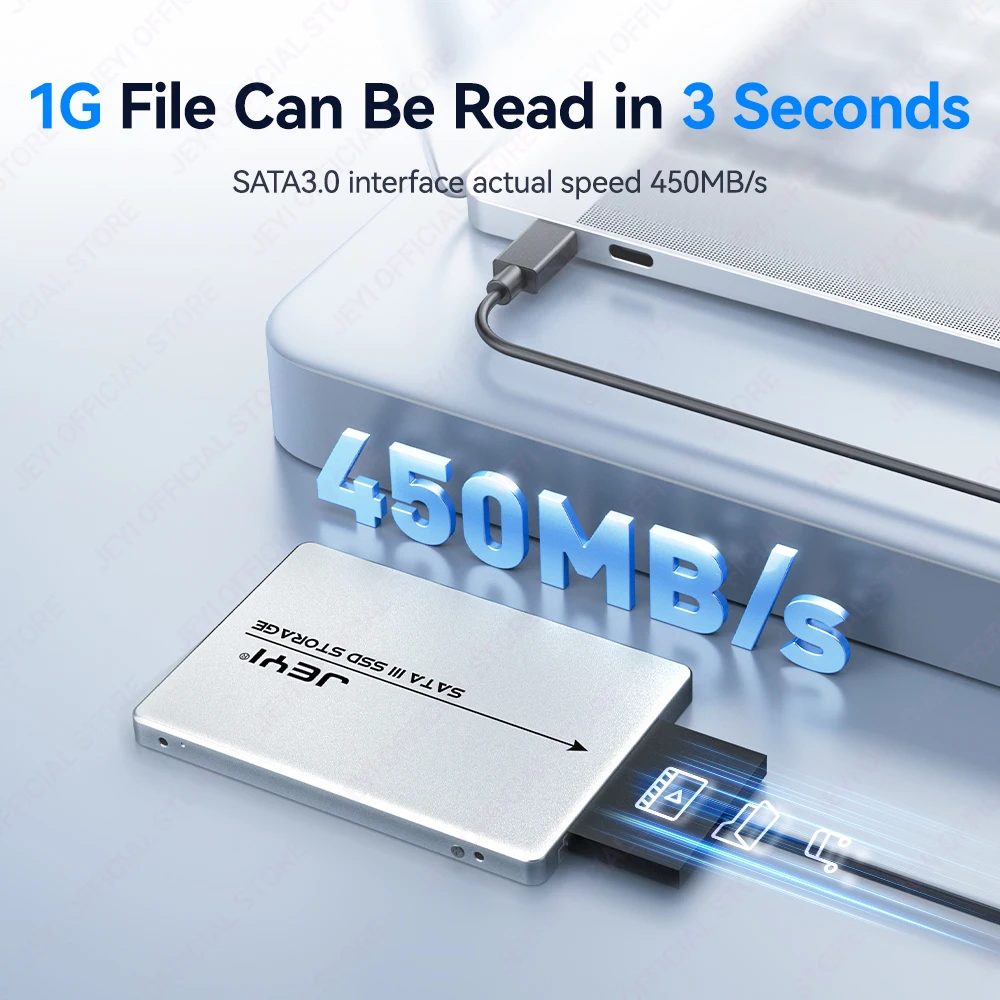 JEYI M.2 NGFF SATA 3.0 하드 드라이브 인클로저 6Gbps 고속 최대 2TB 지원 휴대용 모바일 2230/42/60/80 SSD 지원