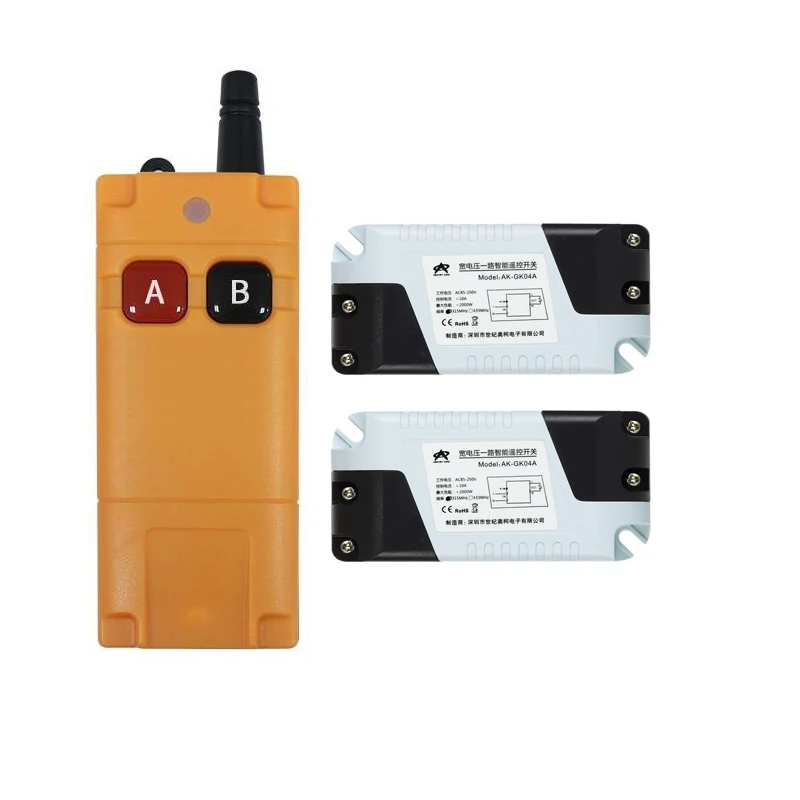

AC 85V 110v 220v 230v 240V 1CH Wireless Remote Control Switch transmitter and receiver 1000m Household lighting