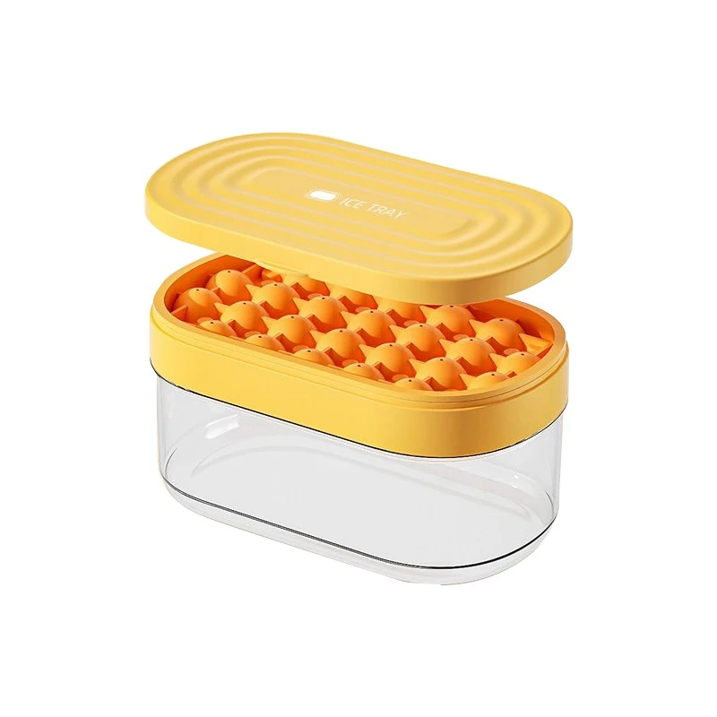 

Retail 2Pcs Ice Silicone Mold Tray Ball With Storage Box, Home Bar Kitchen Accessories Tools