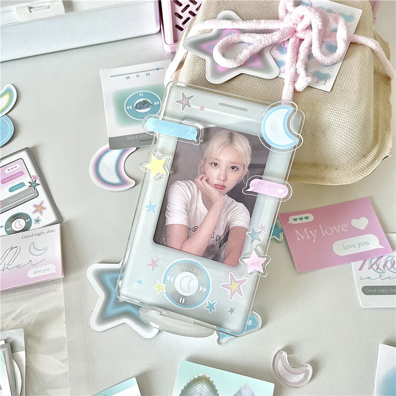 Description Picture 4 of itemINS Kpop Photocard Holder 3 inch Acrylic Photo Frame Idol Photo Display Stand Photo Unique Design Card Protective Case 포토카드 액자