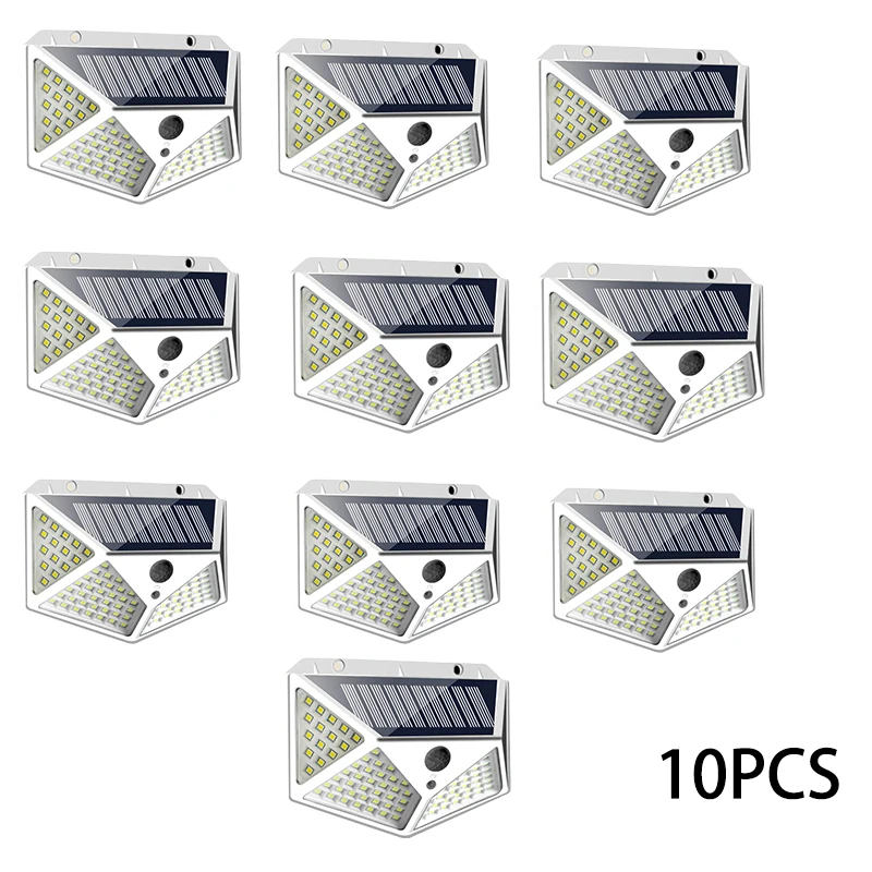 solar torch lights New Solar Lights Outdoor 100 LED/3 Modes 270° Lighting Angle Solar Motion Sensor Outdoor Light IP65 Waterproof Wall Lamp solar powered street lights Solar Lamps