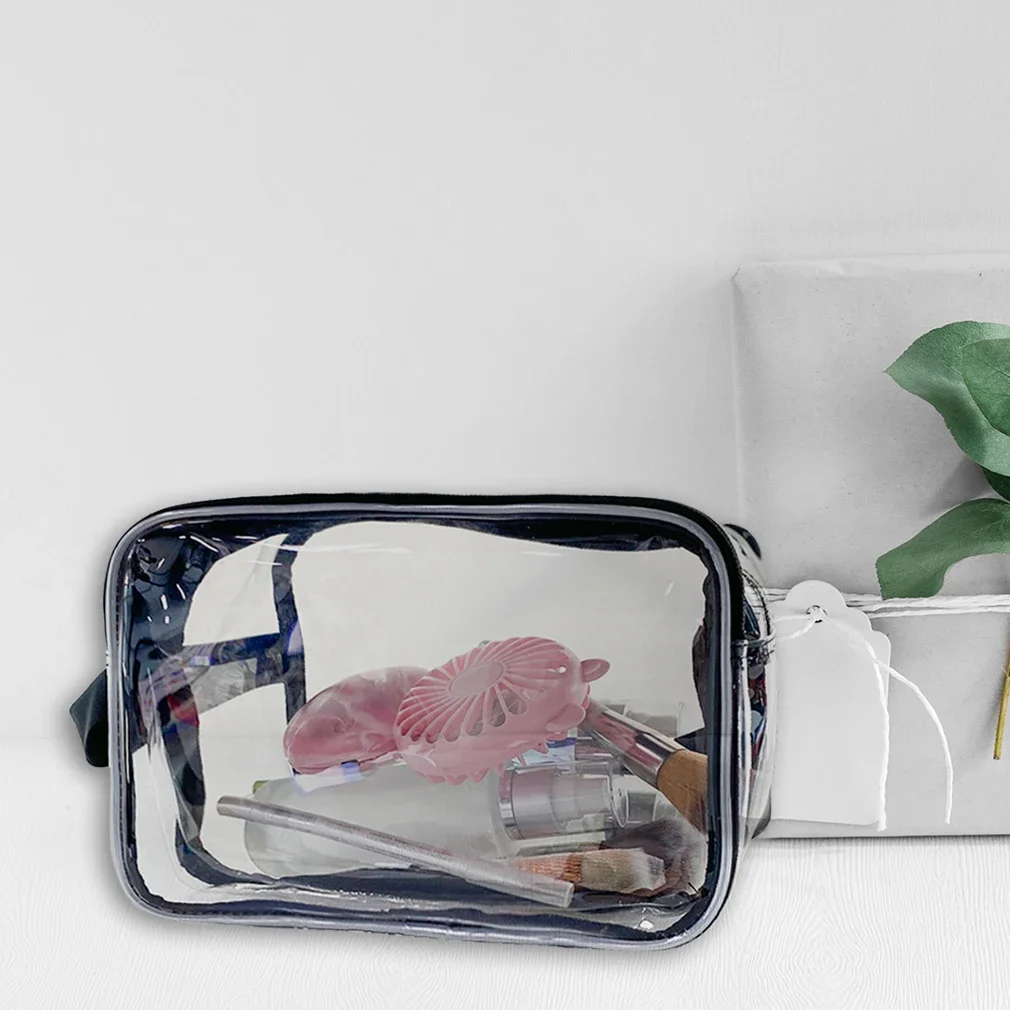 Clear Makeup Pouch Portable Travel Cosmetic Bag Women Transparent Waterproof Makeup Storage Pouch Large Capacity Makeup Bags