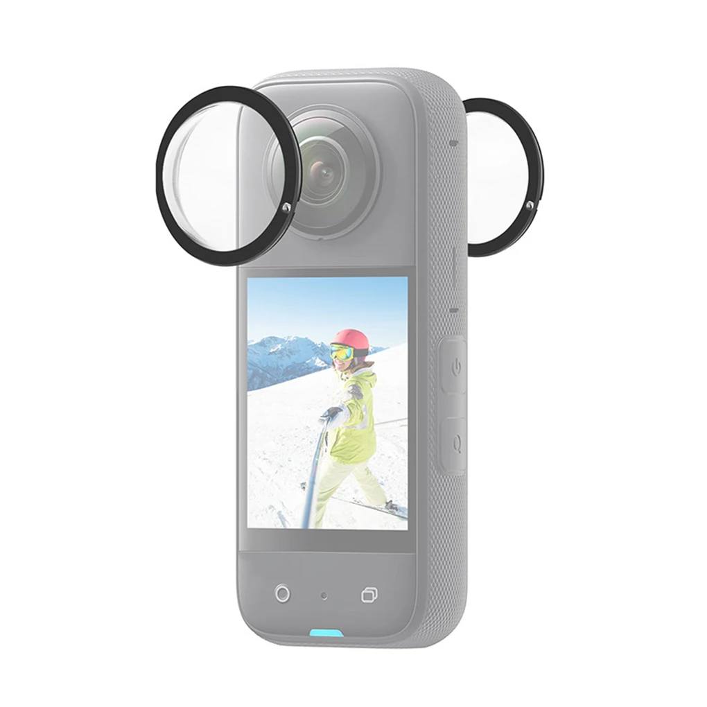 Insta 360 X3 용 방수 렌즈 가드, 내구성, 간격 없음, Insta360 보호대 스티커, 2 피스