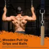 Wooden Handle Pull Up Ball Grip Finger Strengthener Exerciser Arm Muscle Strength Workout Rock Climbing Bouldering Training Tool 5