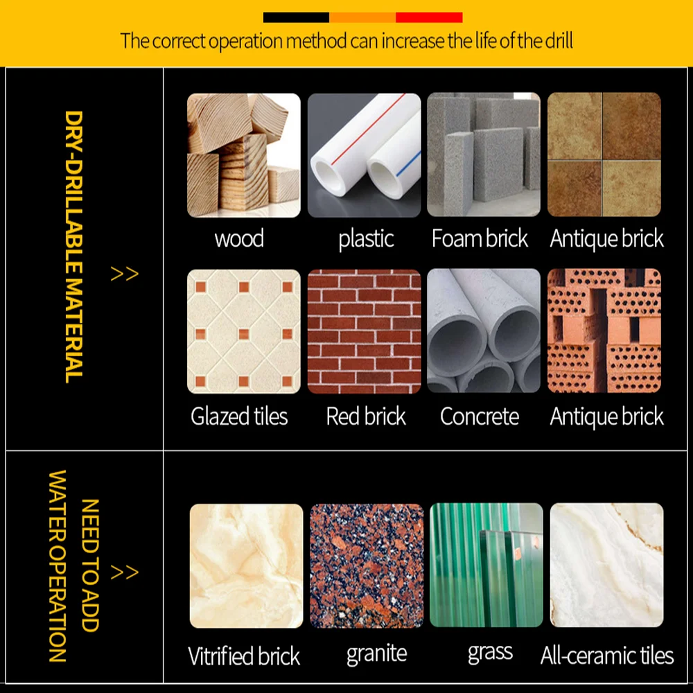 Drill Bit Set Drill Bits Drill Bit 3-12mm Cross Hex Tile Drill Bits Set for Glass Ceramic Concrete Hole Opener Brick Hard Alloy Triangle Bit Tool Kit Metal Drill