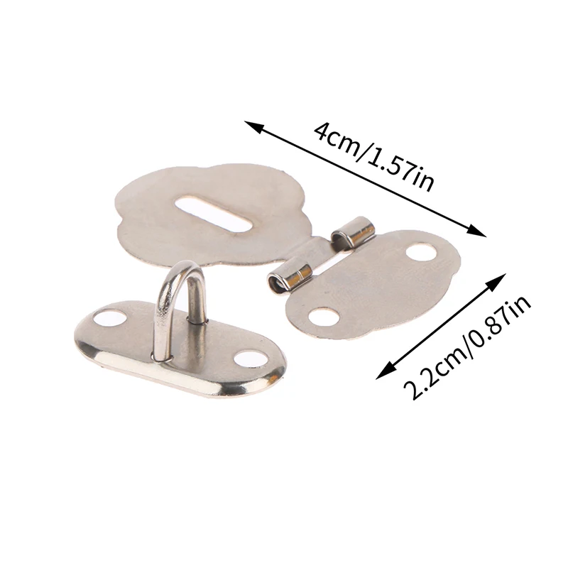 2Pair/Set Lock Hasp Hook Latch Lock Hinge Hardware For Jewelry Box Diary Book Drawer Wood Case Buckle