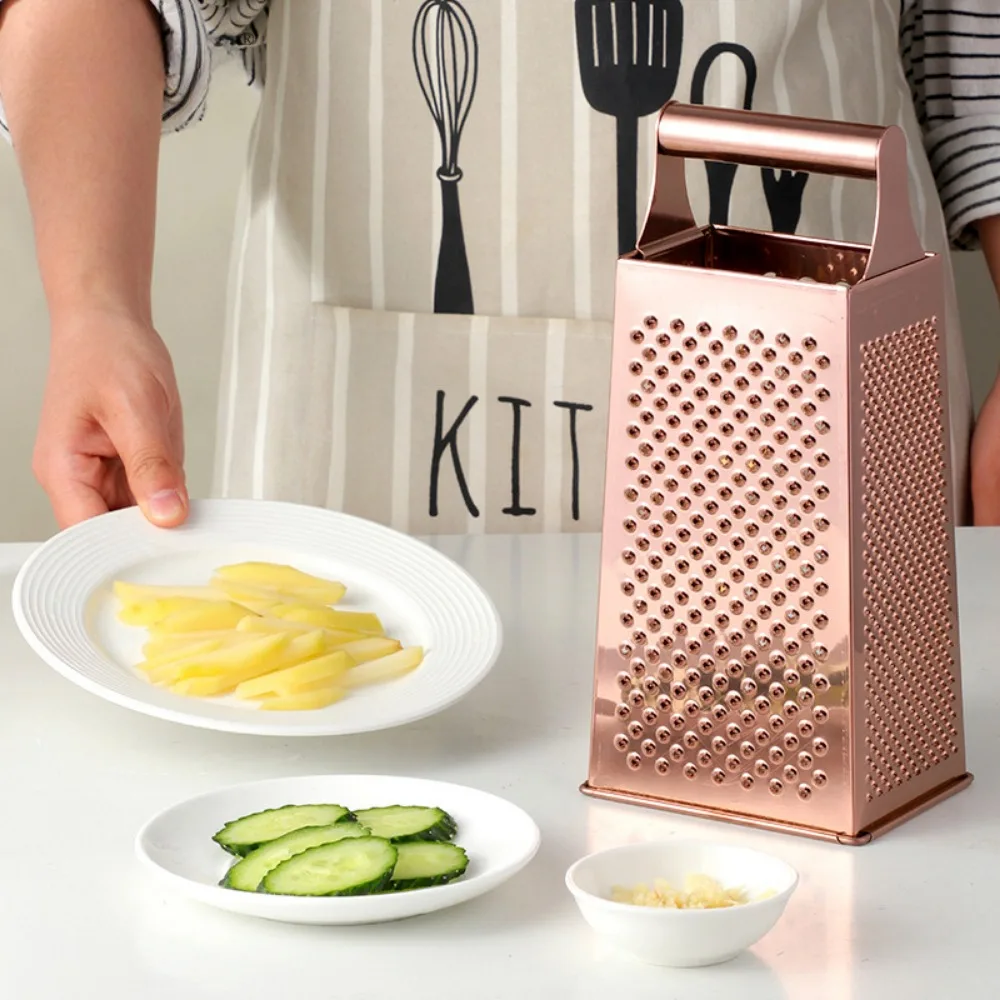 Edelstahl Schleifen Reibe Multifunktionale Gemüse Schneider Kartoffel Slicer Reibe Für Karotten Küche Werkzeug Ingwer Knoblauch – Detail 4