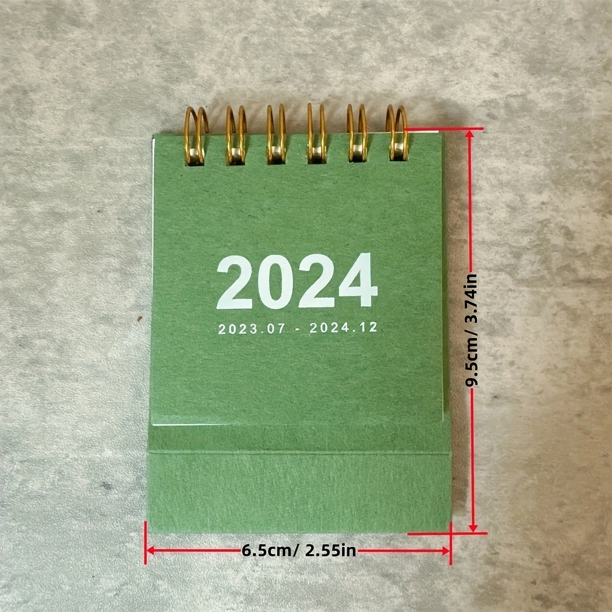 Desk Calendar Retro Simple Solid Color Desktop Paper Mini Stand