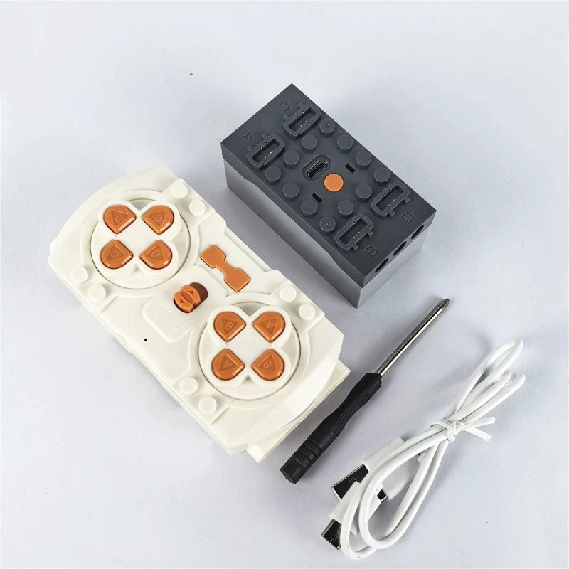 2.4G Bluetooth Lithium Battery Power Pack APP Module MOC Building Blocks Power Functions 8878 13100 for Motor Toy Car