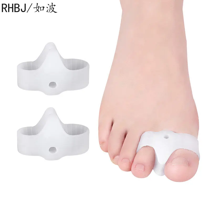 New 1pair Foot Care Tool Silicone Toe Spreader Separator Bunion Hallux Valgus Corrector Thumb Finger Correction Straightener