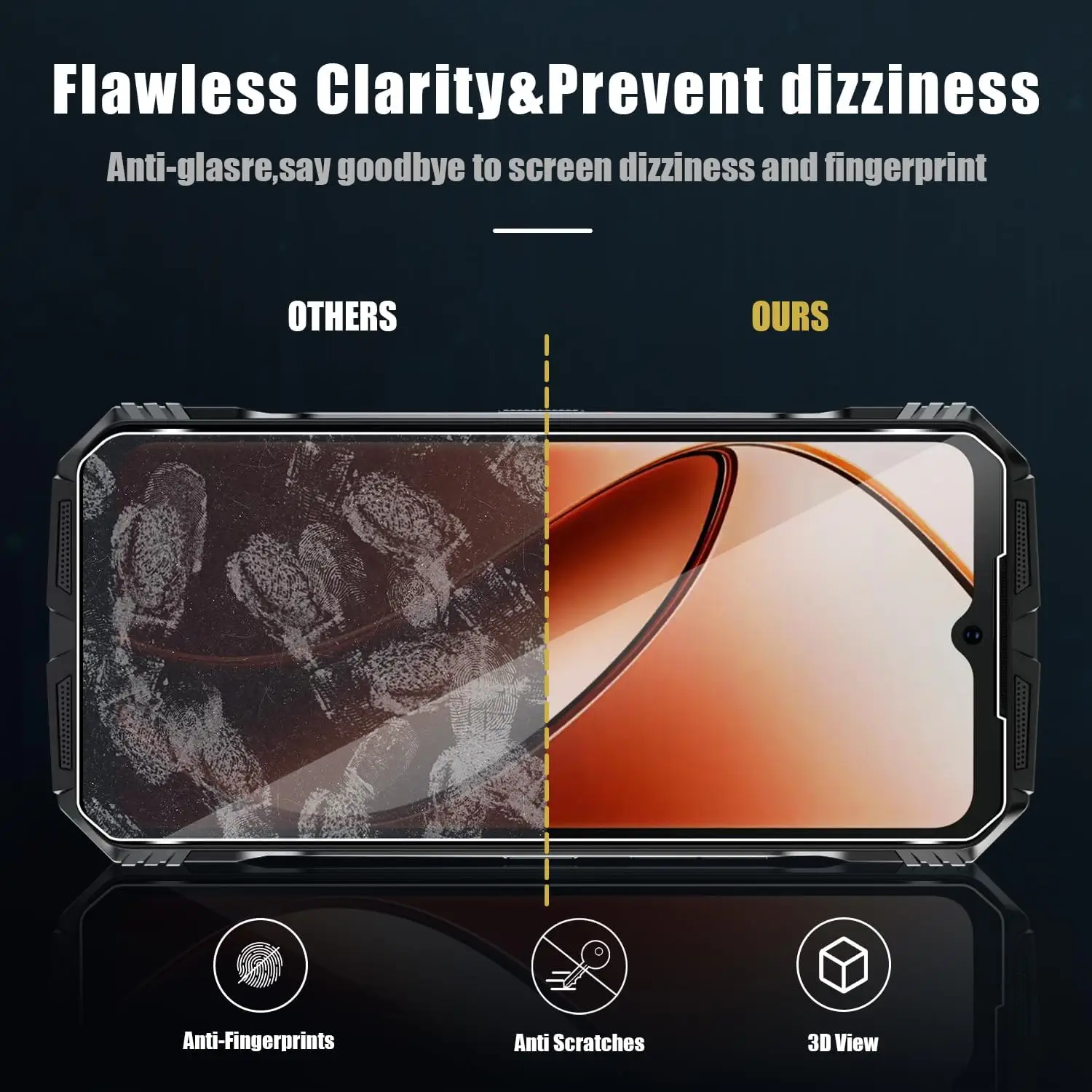 Displayschutzfolie Für Doogee S Cyber (6,5 Zoll) - 2 Stück Gehärtetes Glas, 0,3 Mm Dick