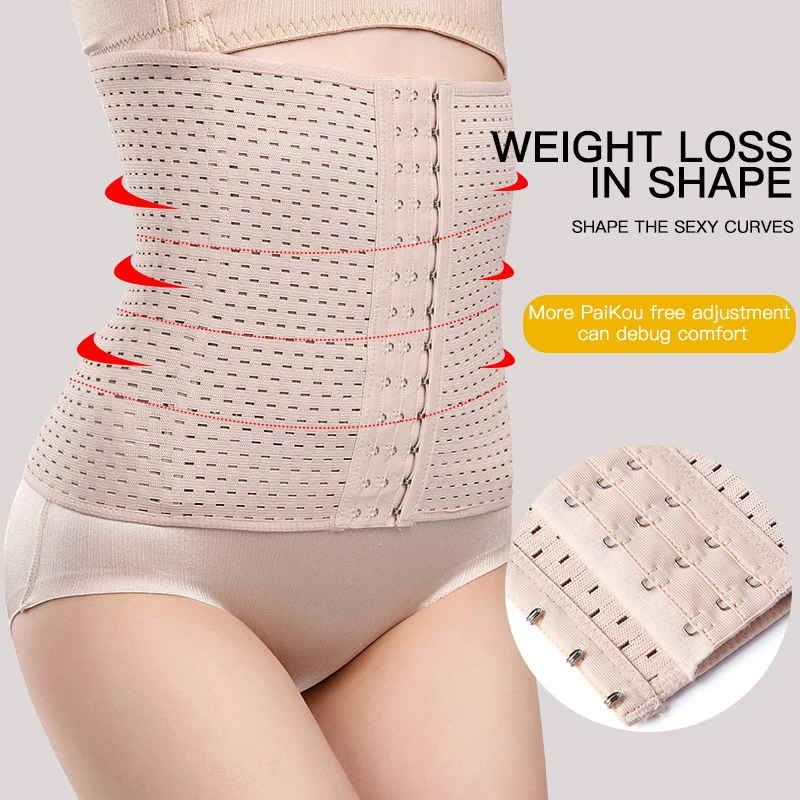 Pregnant woman's postpartum abdominal belt shaping garment Hollow breathable tight-fitting slimming sports belt