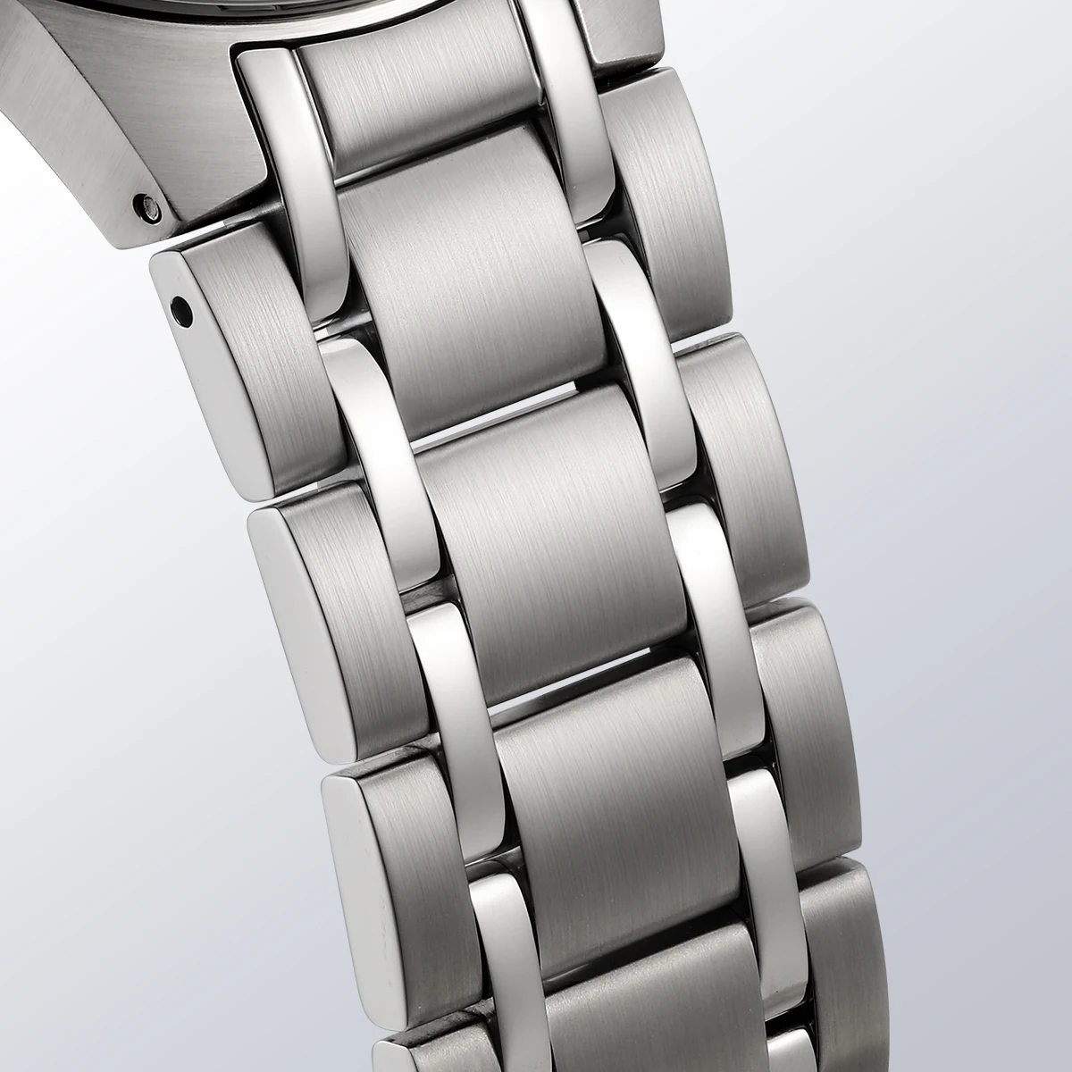 BERNY Chronographenuhren für Herren, modische Multifunktions-Quarzuhr, leuchtendes Datum, komplett aus Edelstahl, Sport-Armbanduhr – Detail 7