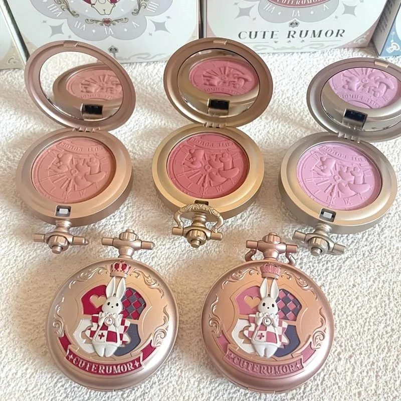 CUTE RUMOR Cosmetics Powder Blush Palette Matte Blusher Shades for Beautiful Long-Lasting Pigment Light Blush Korean powder blusher blush powder blush plate facial blusher