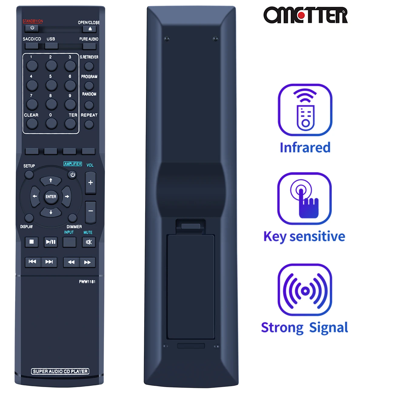 Nuovo Pww1181 Adatto Per Pioneer Super Audio Cd Player Pd-10-K Pd-10-S Telecomando