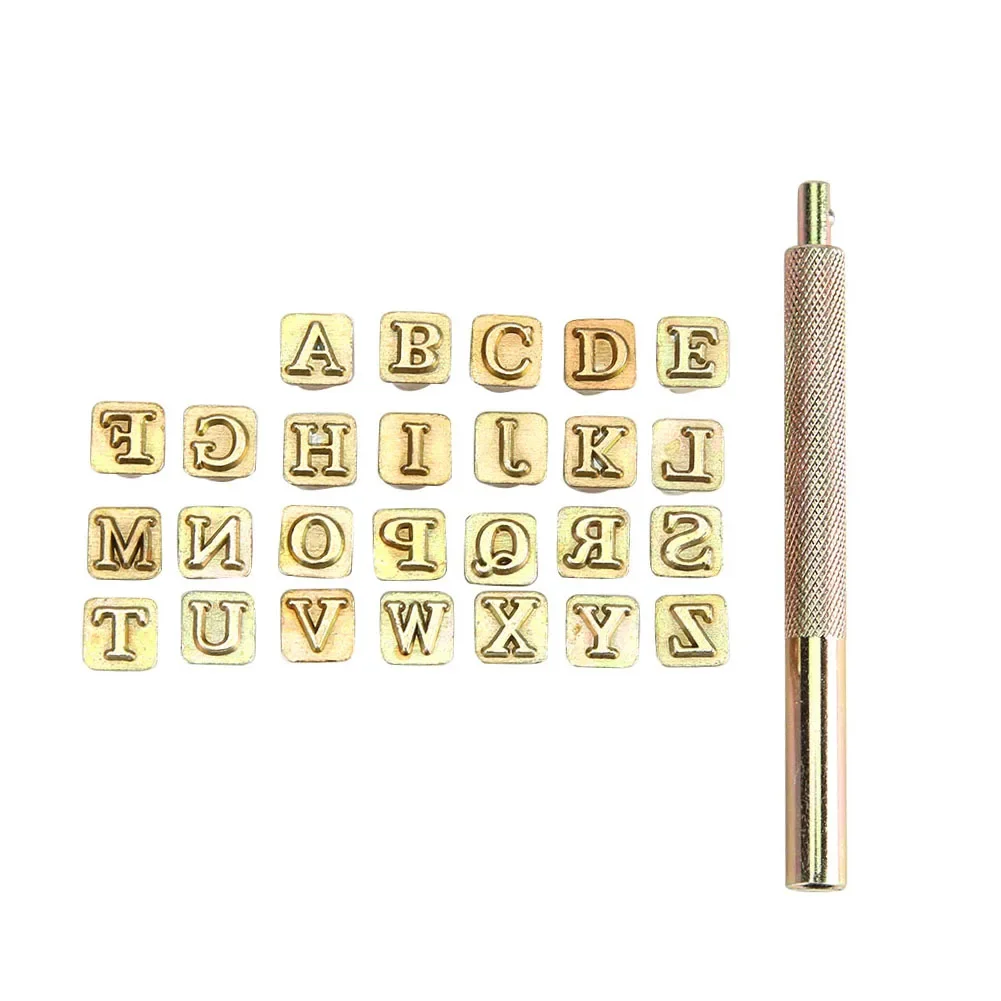 6mm Letter Stamping Set Carbon Steel Punch Alphabet Stamper Metals Leather Tools Leather Stamping Handicraft